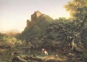Thomas Cole The Mountain Ford (mk13) oil painting reproduction